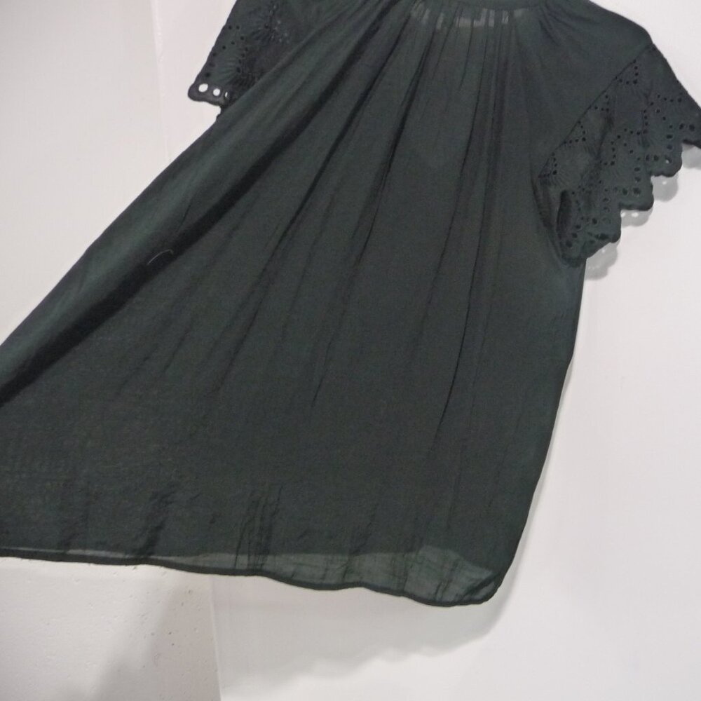 NWT Chelsea & Theodore Size 1X Black Blouse - Picture 4 of 11
